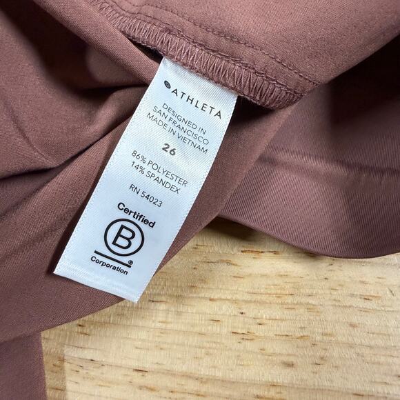 Athleta Venture Pants Hearth Rose Women's Size 26 New With Tags Condition - Picture 7 of 11